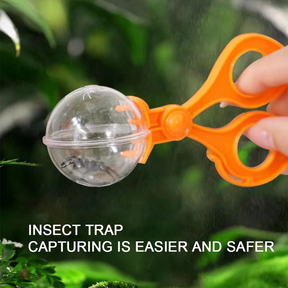 Magnifying Glass Small Outdoor Insect Box with Tweezers Insect Collection Kit Kids Science Nature Exploration Tool