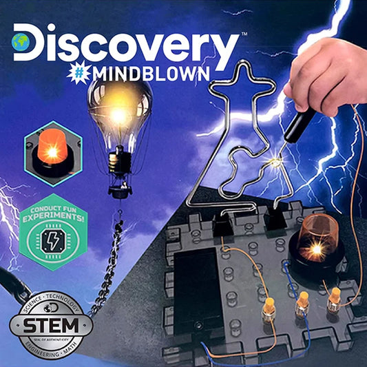 Discovery #MINDBLOWN Action Circuitry Electronic Experiment STEM Science Experiment Set, Build-it-Yourself Engineering Toy Kit